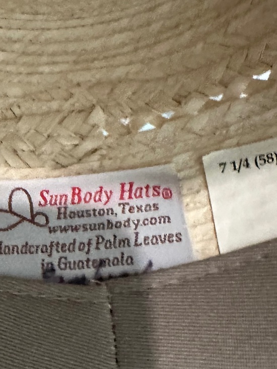 Sunbody Hat Made in TX